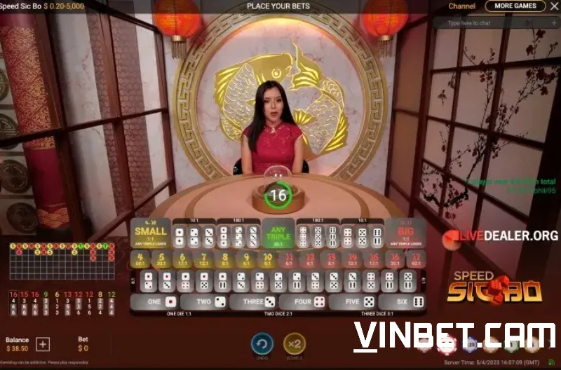 Cược ba trong sicbo Vinbet